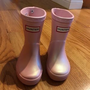 Hunter boots.